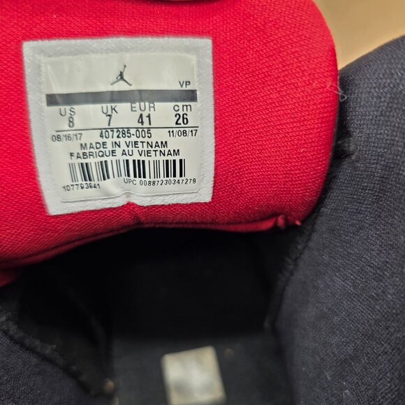 Jordan Pro Strong 'Black Varsity Red' Men's  Basketball Athletic Shoes Size 8 - Picture 9 of 9